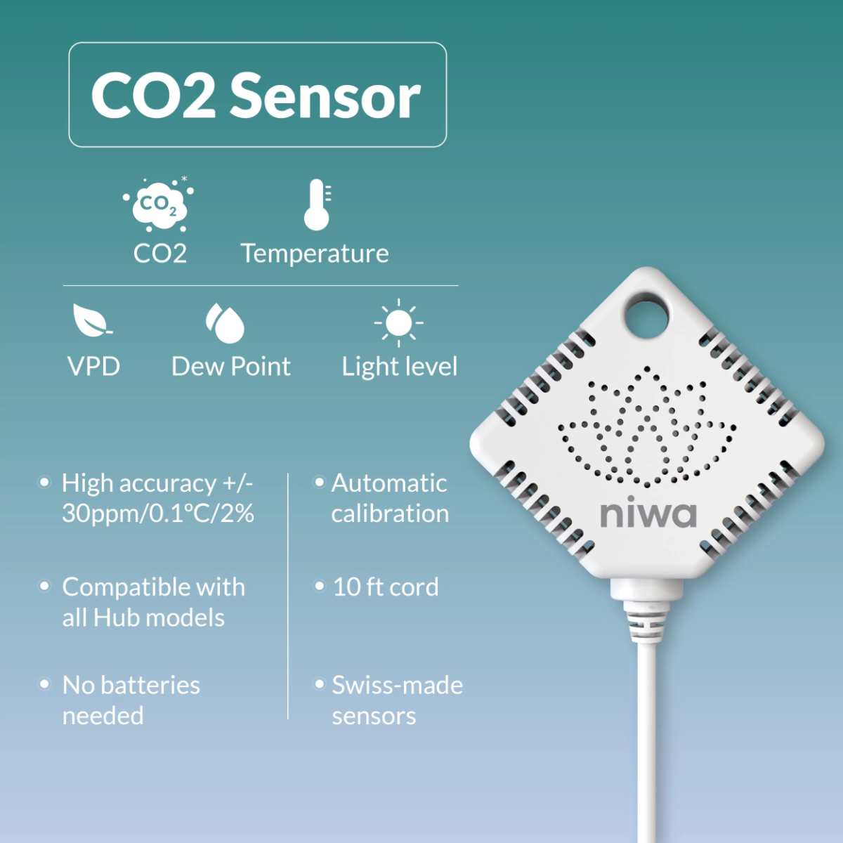 Niwa CO2 Sensor Information