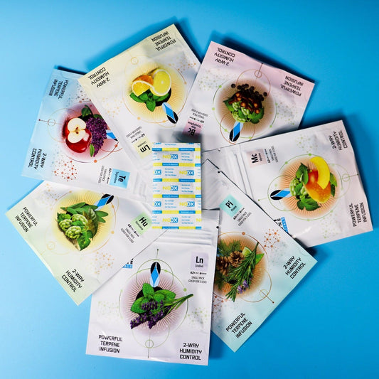 Integra Terpene Essentials 4g Myrcene R.H. 62% master case of 288 packs NoOx Pouch with all flavors