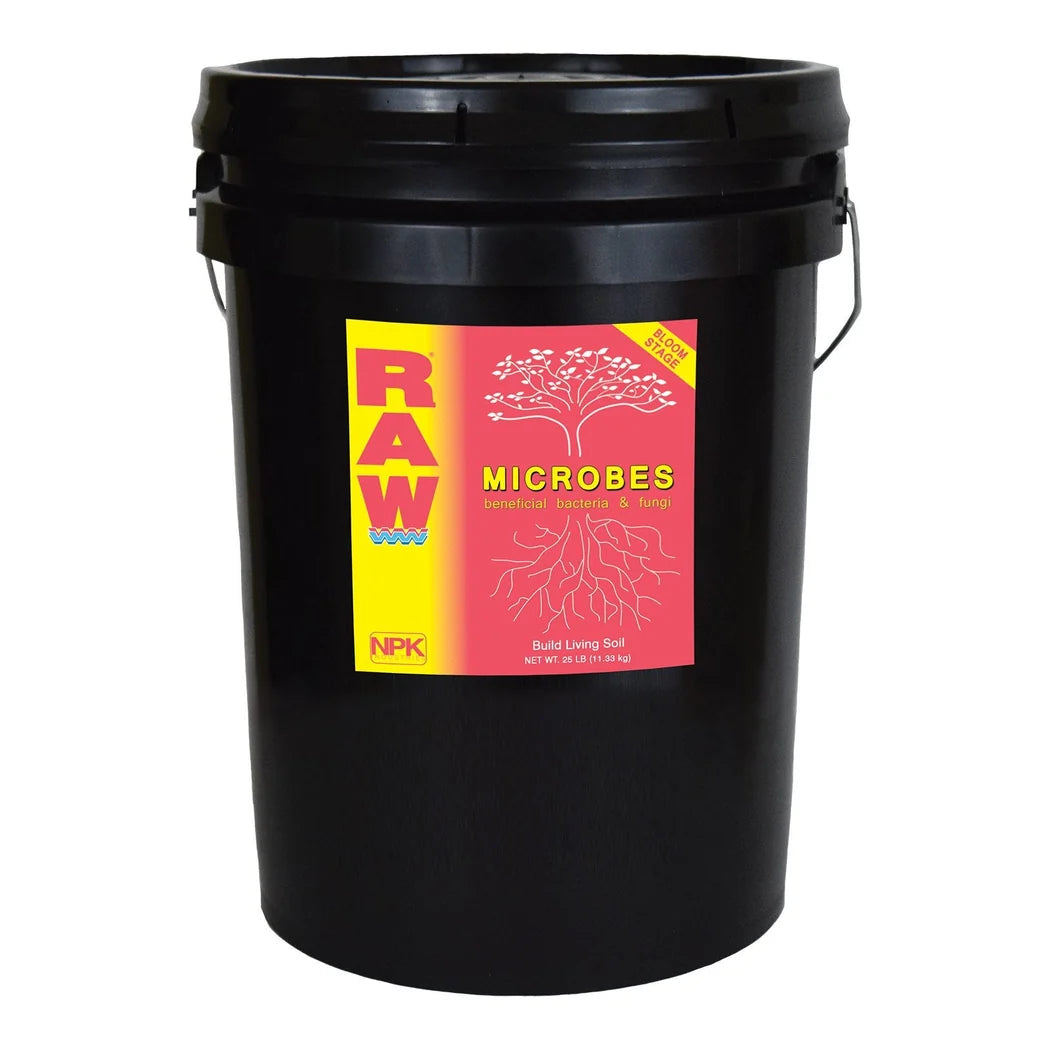 NPK RAW Bloom Microbes - bulk bucket, front label