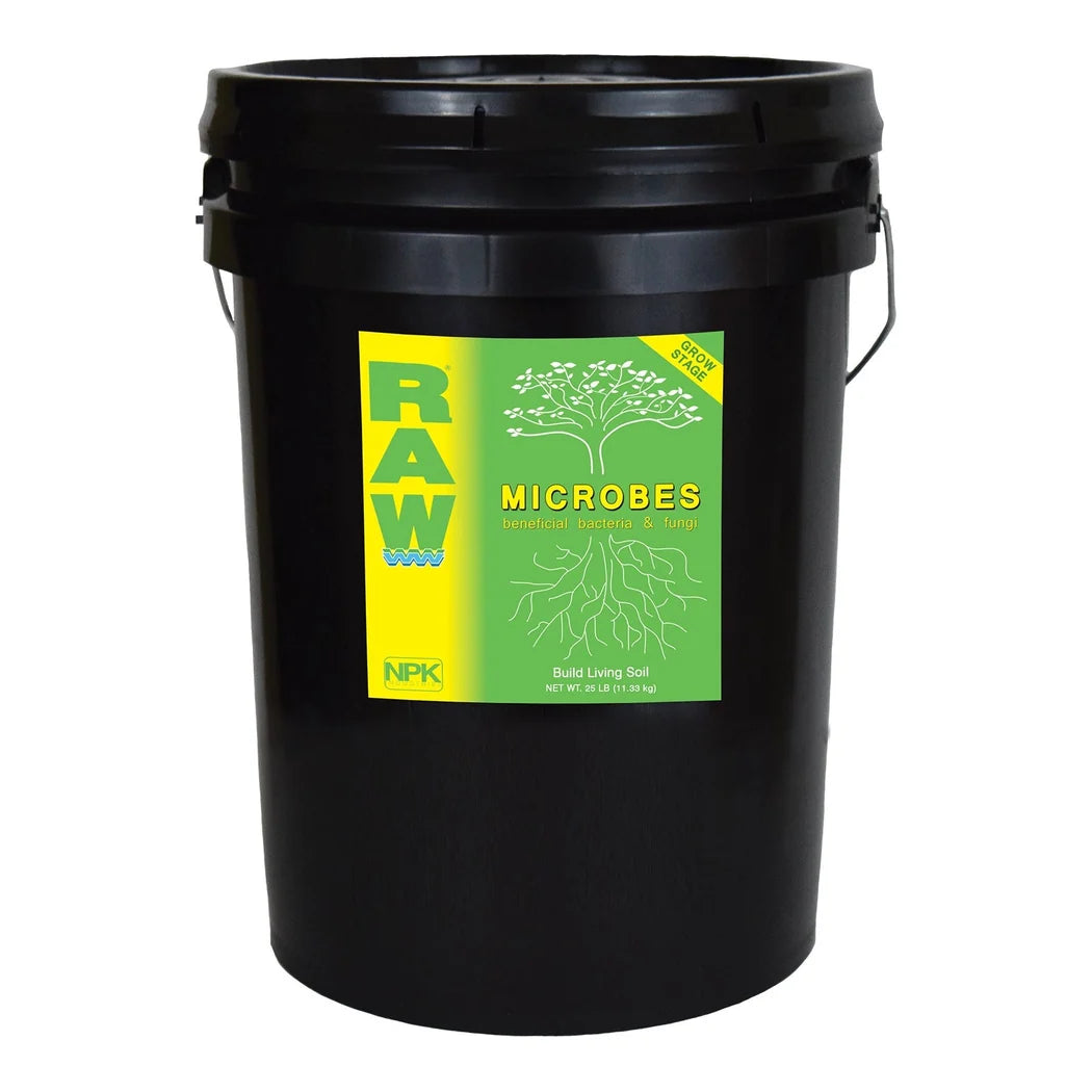 NPK RAW Grow Microbes - bulk bucket, front label
