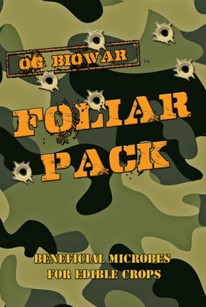 OG Biowar - Foliar Pack - Beneficial Microbes for Edible Crops