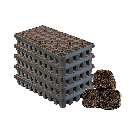 OrganiPlug tall plug trays stacked as a case
