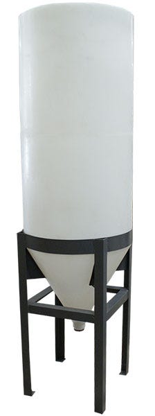 Peabody 300 Gallon Cone Tank Metal Stand with Tank