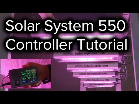 How to Set up the SolarSystem 550 LED Grow Light Controller