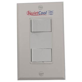 QuietCool Double Single Pole Switch & Plate