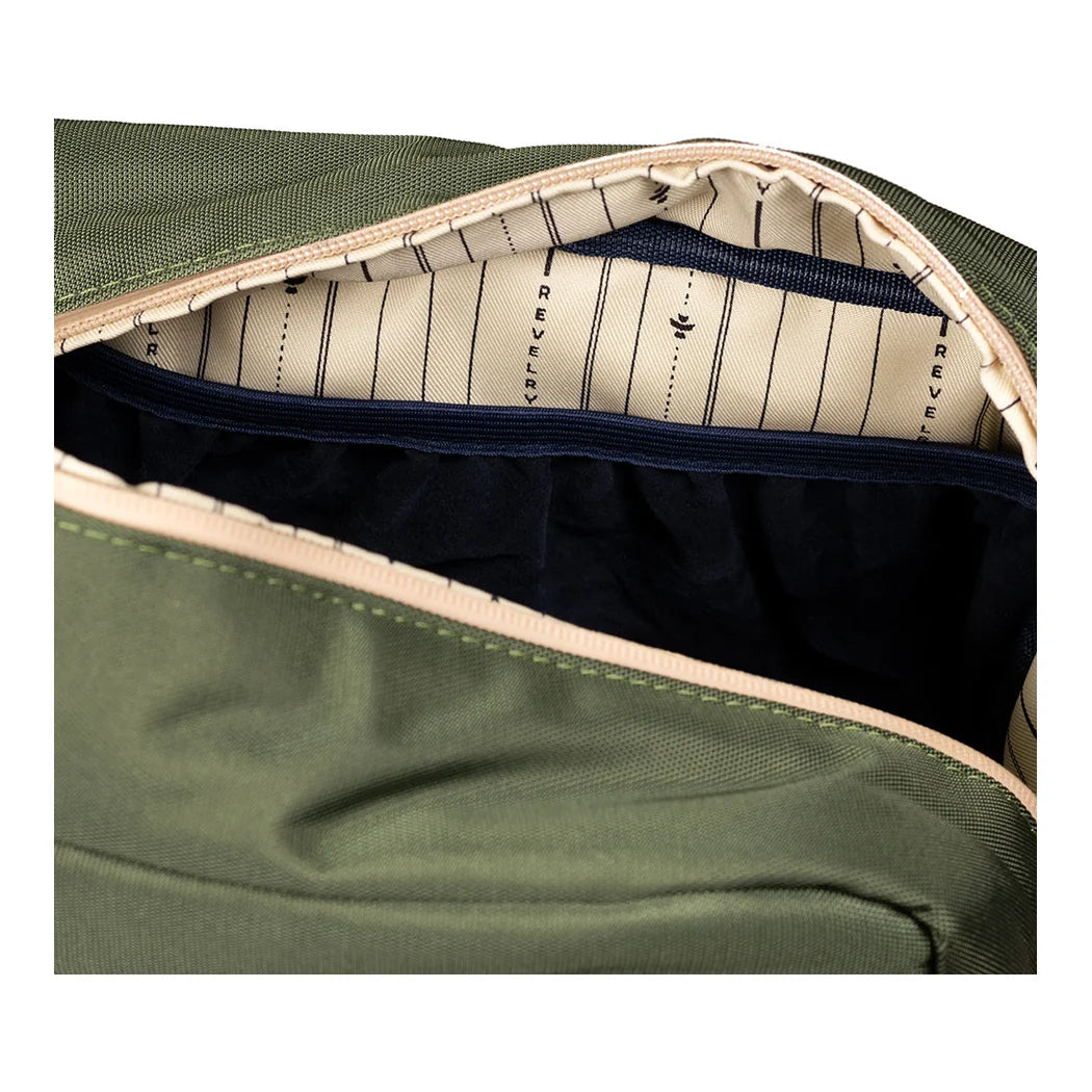 Revelry Supply The Stowaway Toiletry Kit - green, interior
