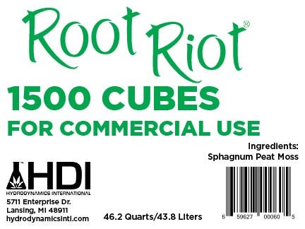 Hydrodynamics Root Riot Replacement Cubes - 1500 Cubes