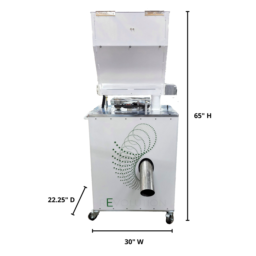 STM Revolution 2.0 Commercial Cannabis Grinder – Efficient Flower Processing Dimensions