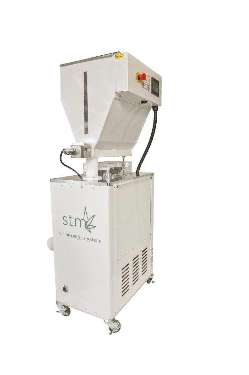 STM Revolution 2.0 Commercial Cannabis Grinder – Efficient Flower Processing Side View