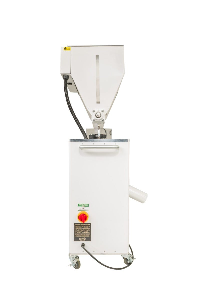 STM Revolution 2.0 Commercial Cannabis Grinder – Efficient Flower Processing Power Side