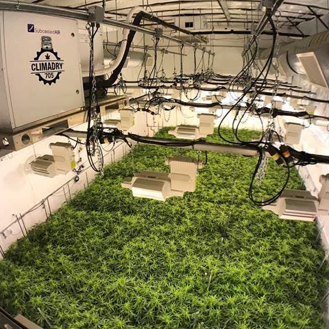Subcooled (Climadry) Commercial Grow Room Dehumidifier 5 ton - 705 pints per day
