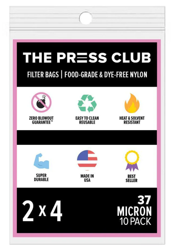 The Press Club 2" x 4" ROSIN BAGS-37 Micron-(10 pack) Main Image