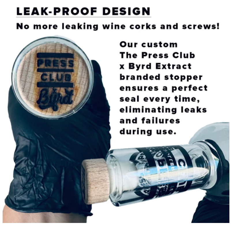 The Press Club x BYRD EXTRACTS TEMPLE BALL ROLLER Leak-Proof Design
