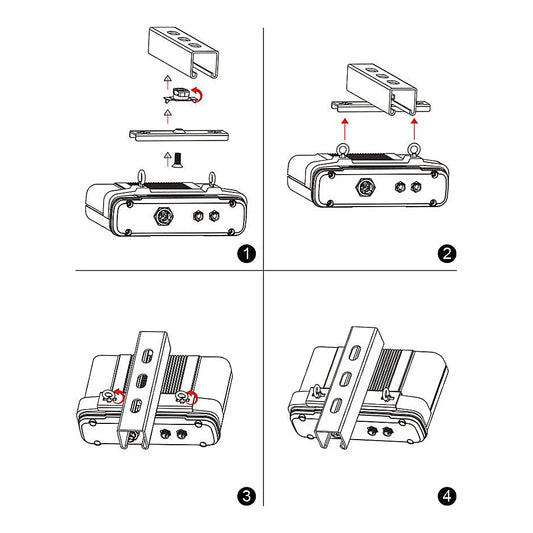 UH-1 Unistrut hanger installation steps