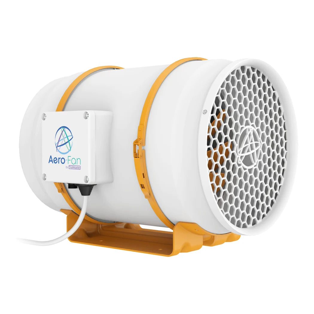 Aero-Fan V-8 8 in inline duct fan with mounting base