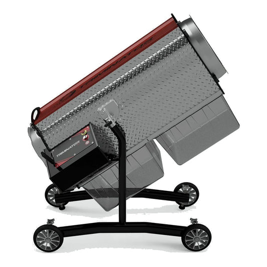 Triminator XL Dry shown tilted for discharge