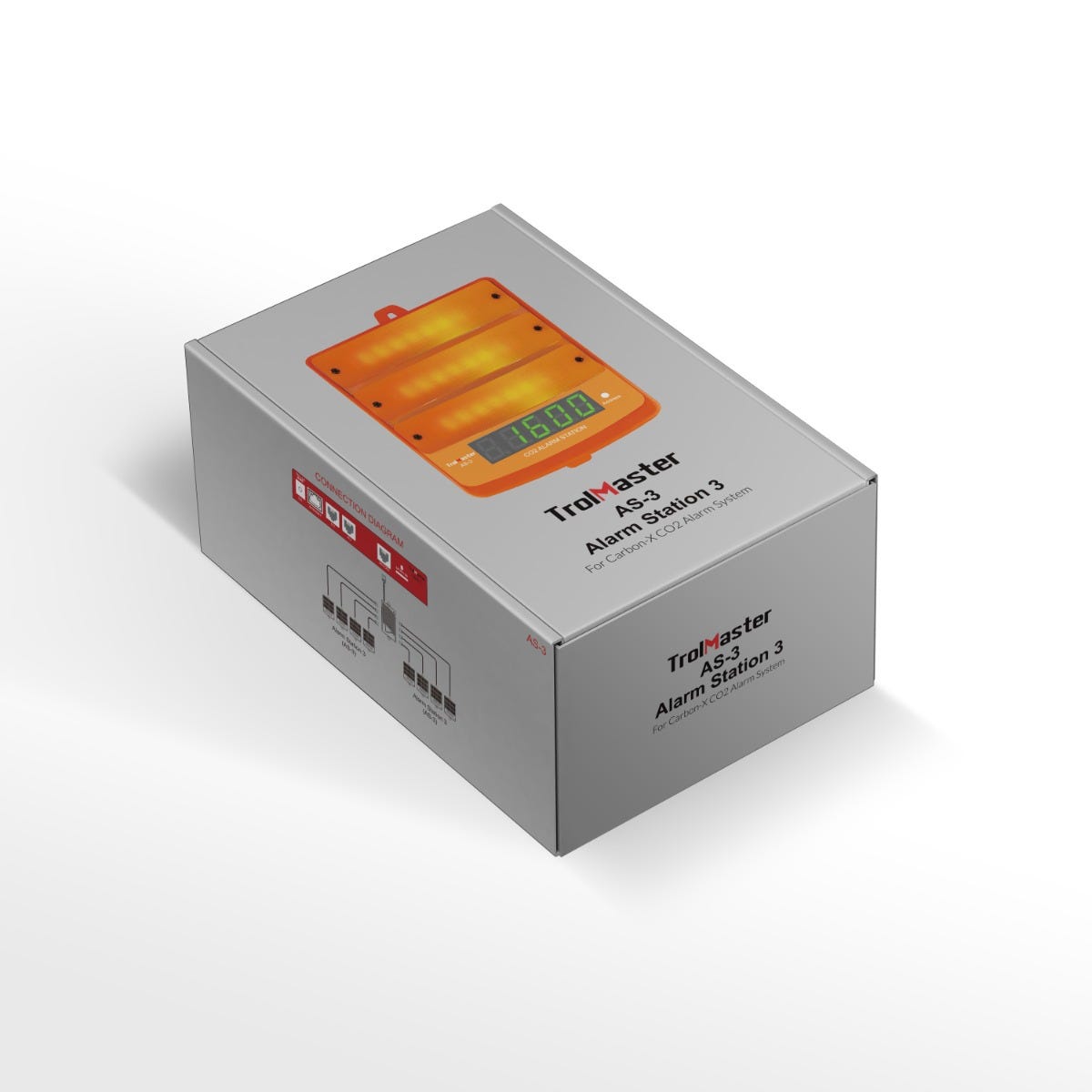 Trolmaster CO2 Alarm Station (Amber Light) Diagram Packaging