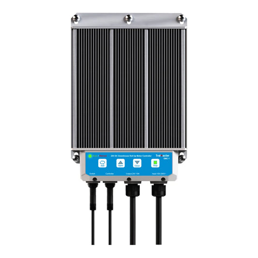 TrolMaster DMC-1 roll up motor controller front with control buttons