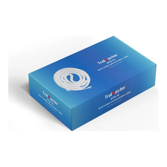 Trolmaster ECS-10 RJ12 25ft Coiled Communication Cable - retail box