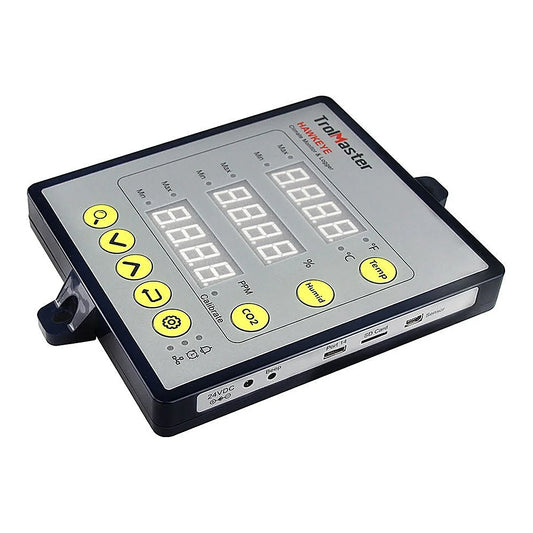 TrolMaster Hawkeye CM-1 monitor, angled view showing side ports