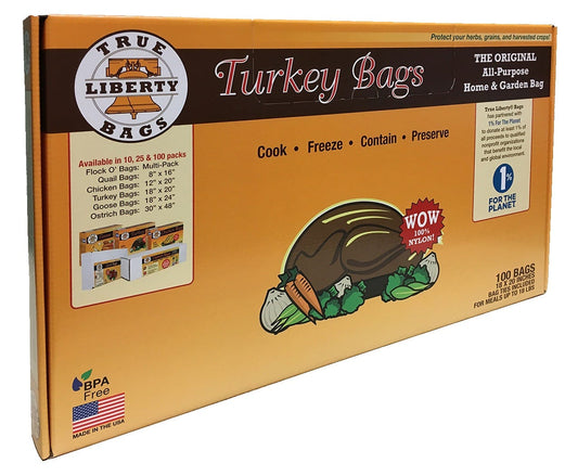True Liberty 3 Gallon "Turkey" Bags 18 in x 20 in (100/pack)