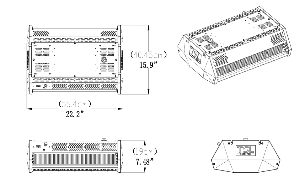 TSL-800 Diagram (Dimensions)