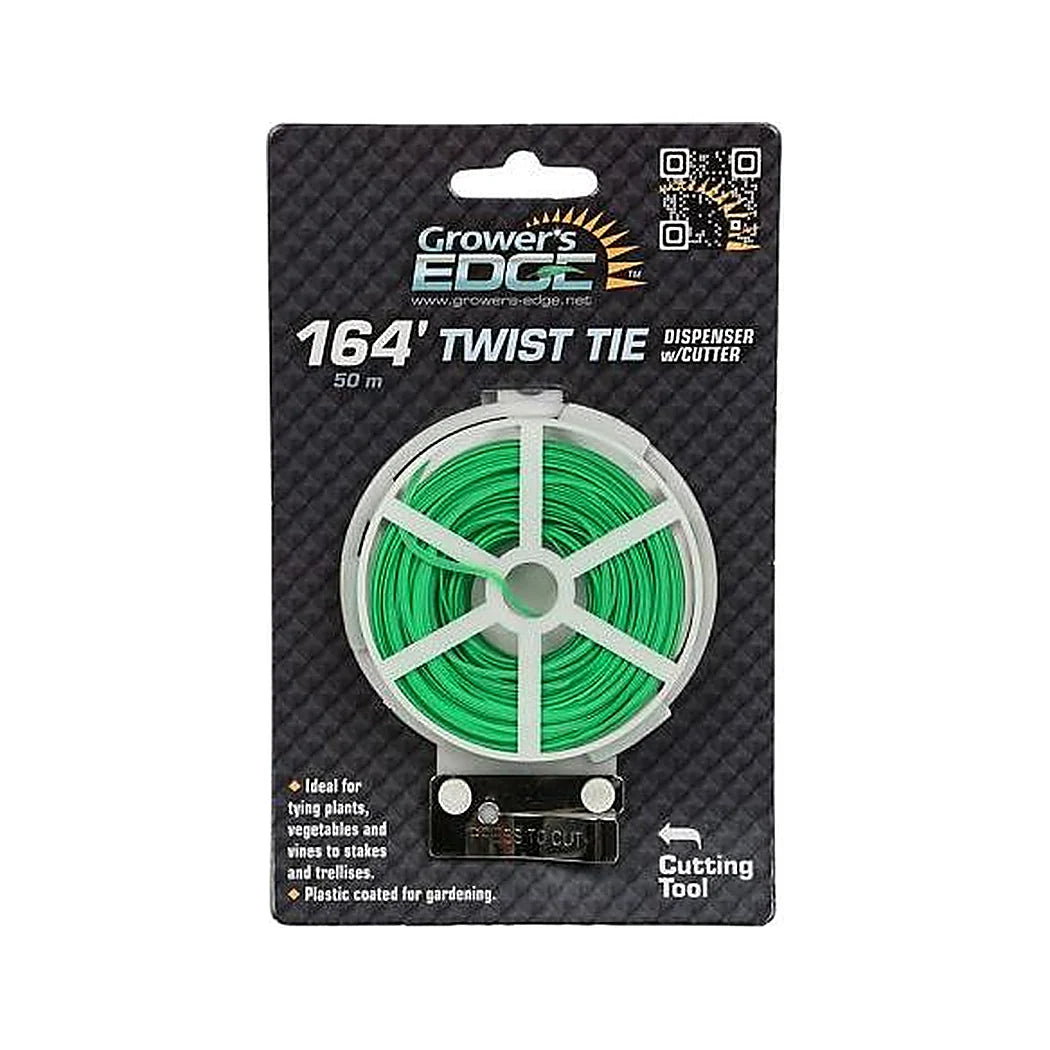 Twist tie dispenser with cutter, 164 ft roll
