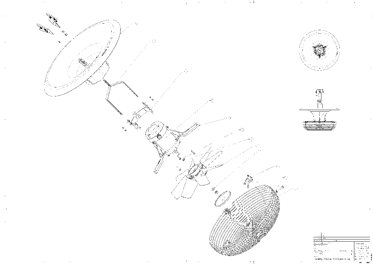 Vostermans V-Flo Fan Exploded view diagram