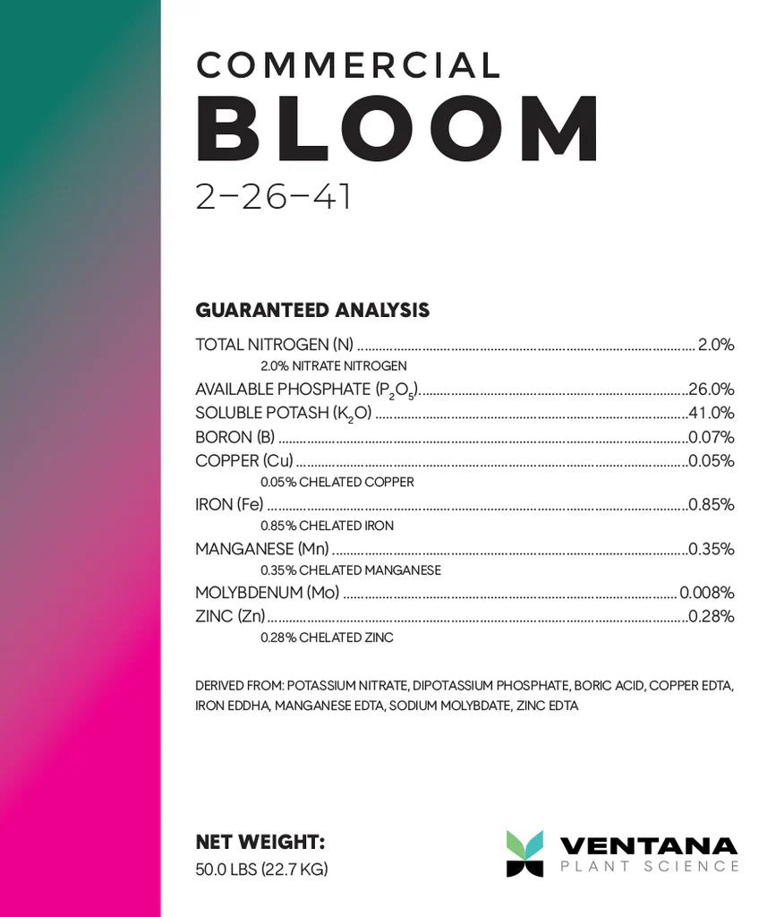 Ventana Plant Science - Commercial Bloom (2-26-41)