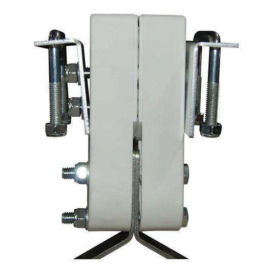 V-Flo hanging set components laid out, one 3.0 lb set per fan