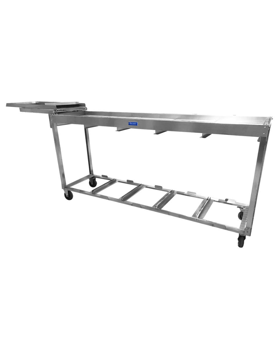 Wachsen Stainless Steel SS304 Bud Sorter with 5 clear bins & lids - Includes 5 stainless steel grates with 4 standard sizes:0.12 No Bins