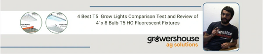 4 Best T5  Grow Lights Comparison Test and Review of 4' x 8 Bulb T5 HO Fluorescent Fixtures