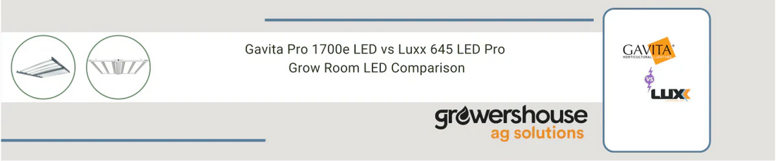 Gavita Pro 1700e LED vs Luxx 645 LED Pro - Grow Room LED Comparison