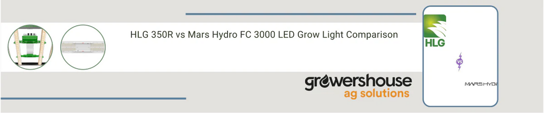 HLG 350R vs Mars Hydro FC 3000 LED Grow Light Comparison