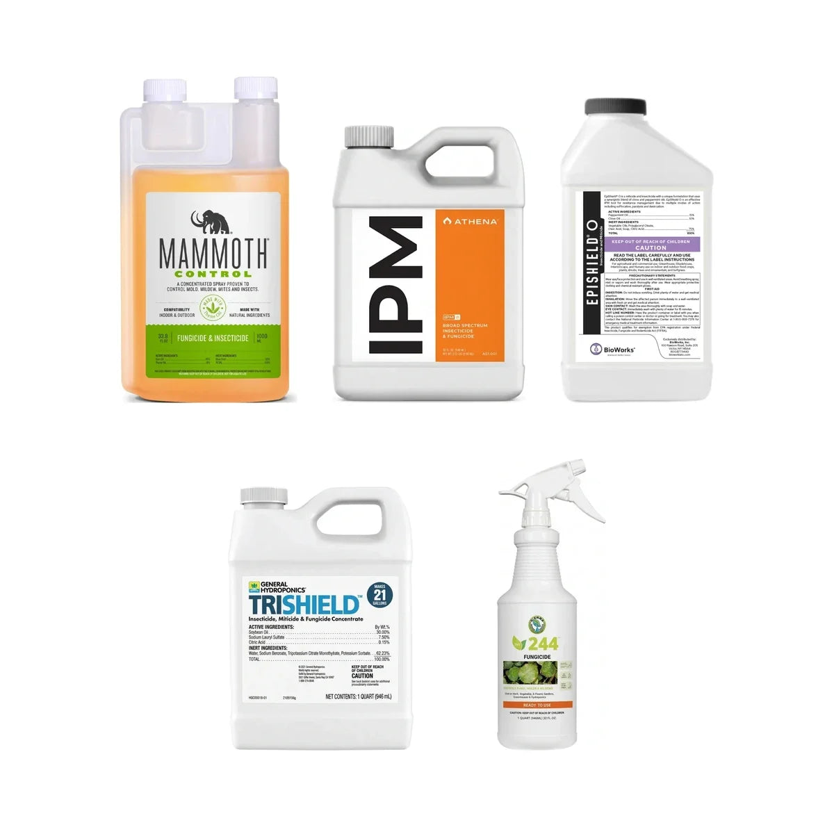 25b pest control: Mammoth Control, Athena IPM, BioWorks EpiShield O, GH TriShield and SNS 244 RTU
