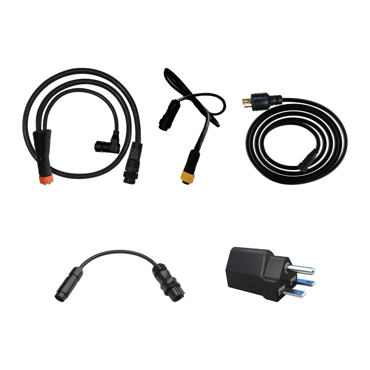 Daisy chain power cords: ThinkGrow 30A cord, Iluminar daisy chain, ThinkGrow EC-277, Gavita adapter and plug converter