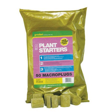 Grodan Stone Wool Macro Plugs, 35 packs of 50 count