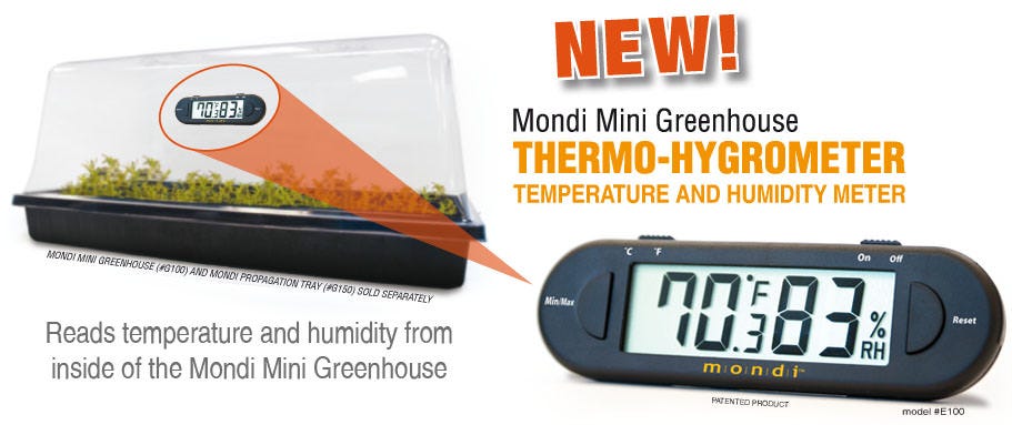 MONDI Mini Greenhouse Thermo-Hygrometer