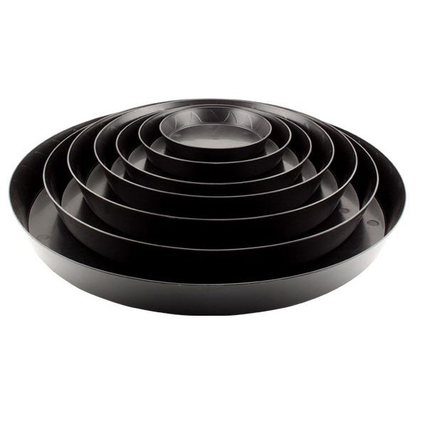 Gro Pro Black Saucers -- 8 Inch Main Image