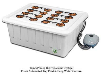 SuperCloset SuperPonic 16 - Hydroponic Grow System