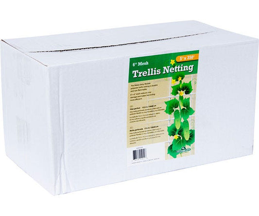 Hydrofarm Trellis Netting, 5' x 350' Roll, 6" Mesh
