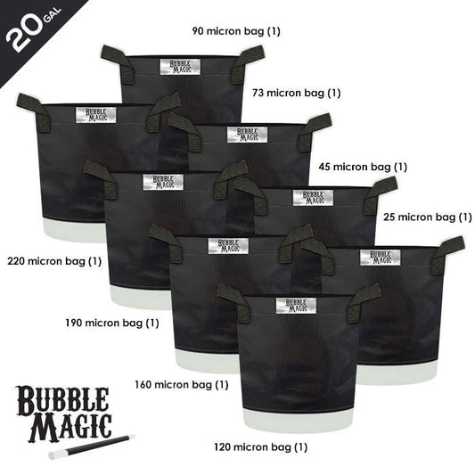 Bubble Magic Extraction Bags 20 Gallon, 8 Bag Set