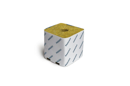 Grodan ParGro Quick Drain Block 4 X 4 X 4in W/ Hole - Case Of 72 Blocks (12 Strips) Single Block
