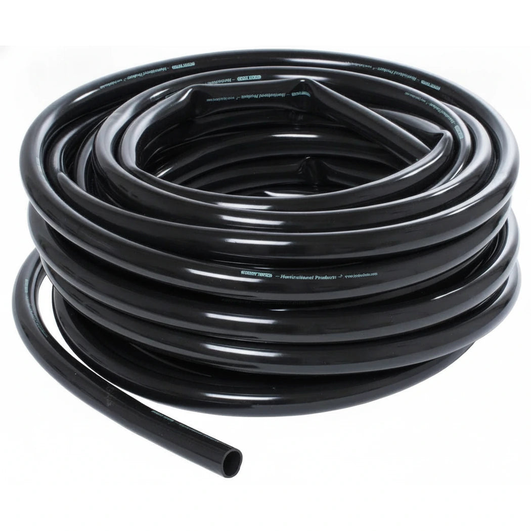 Hydrofarm Black Tubing Vinyl 5/8 inch ID, 0.775" OD 100' Roll main image