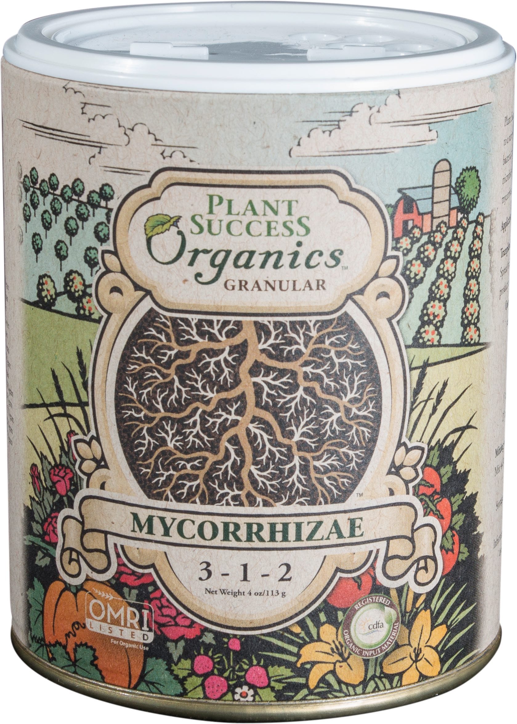 Plant Success Organics Granular Mycorrhizae 3-1-2, 4 oz