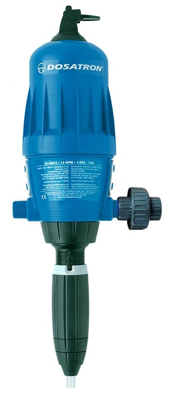 Dosatron Water Powered Doser 14 GPM 1:500 to 1:50 - 3/4 in (D14MZ2VFBPHY)