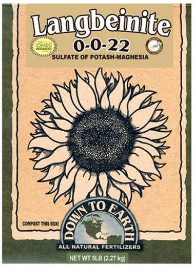 Down To Earth - Organic Langbeinite (Sul-Po-Mag) (0-0-22)