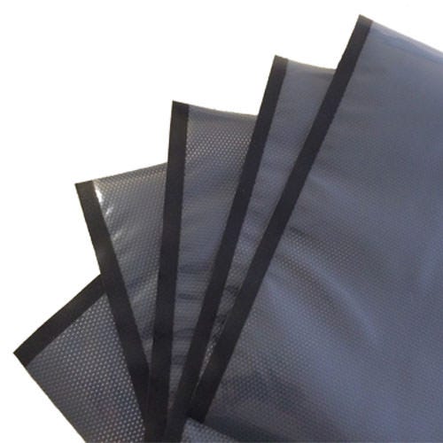 NatureVac 11 inch x 24 inch Precut Vacuum Seal Bags (BLACK/CLEAR) - 50 pack
