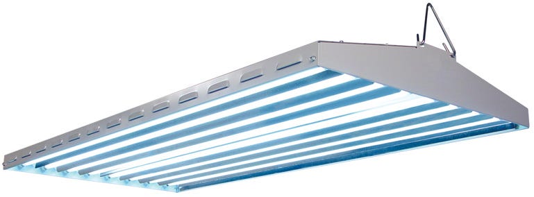 New Wave T5 HO Fluorescent Light Fixture -- 8 Lamp - 48"
