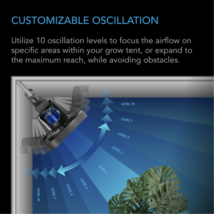 AC INFINITY CLOUDRAY S6 customizable oscillation